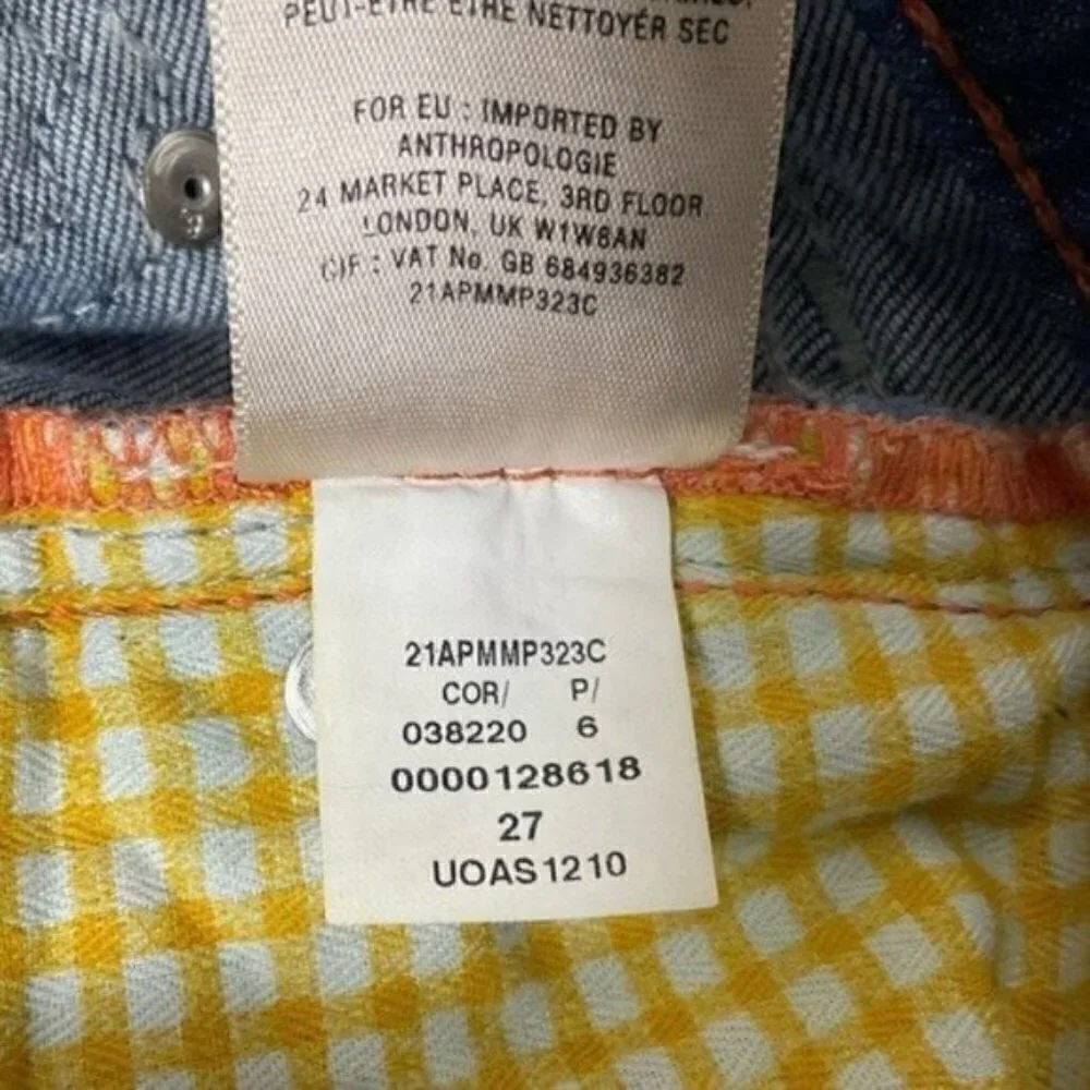 Anthropologie Pilcro & the Letterpress Fit /Stet distressed jagged cut shorts 27 - Picture 11 of 11